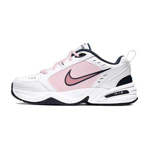 Nike Кроссовки Air Monarch 4 Peach Ripe с противоскользящим и износостойким эффектом, увеличивающие рост, низкие, массивные, унисекс, белые, розовые
