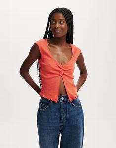 Cotton:On открытый топ Chelsea красного цвета