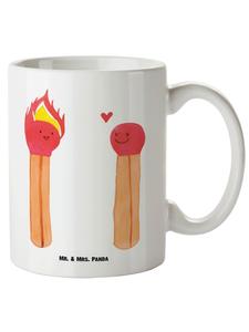 Кружка XL Matchstick Mug без слов, белая Mr. & Mrs. Panda