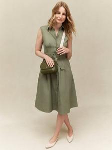 Бесплатное платье-рубашка Veronica Hobbs, Sage Green