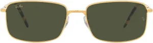 Солнцезащитные очки Ray-Ban унисекс Rb3717 прямоугольной формы, Legend Gold/Green