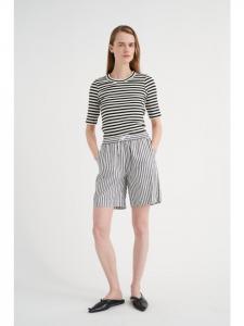 InWear Футболка-джерси DagnaIW приталенного кроя, черный/белый