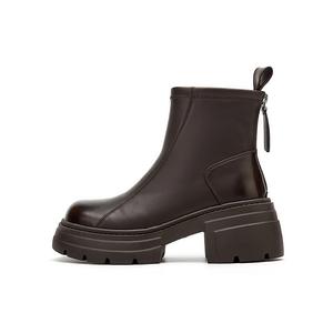 DAPHNE Черно-коричневые женские ботильоны коричневые, цвет Brown