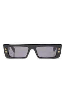 Солнцезащитные очки в прямоугольной оправе Balmain Eyewear, черный