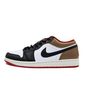Jordan Винтажные баскетбольные кеды Air 1 мужские низкие белый/черный/коричневый - черный коричневый, цвет Black Brown