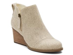 Ботинки TOMS Goldie Wedge Bootie, Natural Beige