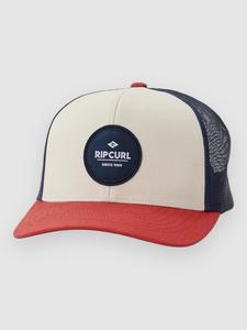 Бейсболка Rip Curl Routine Curve Trucker Cap, white/navy/red
