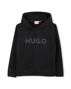 Детский свитер с длинным рукавом Hugo, черный