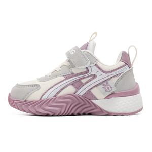 Износостойкие, с поддержкой баланса, низкие детские кроссовки для повседневной носки для детей от 3 до 7 лет BOBDOG, серый/фиолетовый