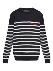 Полосатый свитер с логотипом DSQUARED2, синий