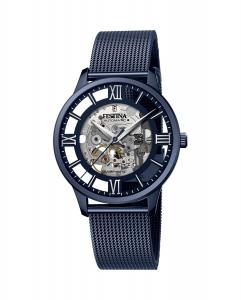 F20574/1 Автоматические мужские часы из синей стали Festina, синий