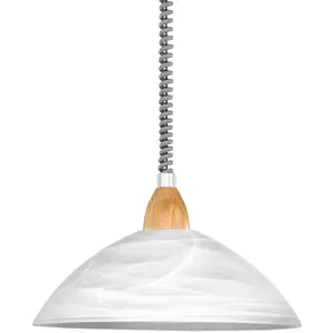 Подвесной светильник LORD 2, регулируемый по высоте E27 1 шт. Подвесная лампа, светильник, кухня, столовая, классический дизайн, 110x36 см Eglo, Natur