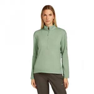 Толстовка Icebreaker Merino 360 RealFleece Elemental half zip, зеленый