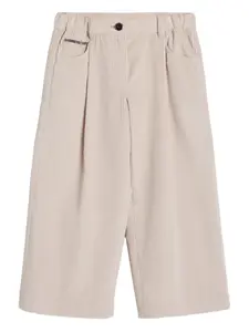 Брюки с пятью карманами Brunello Cucinelli Kids, нейтральный