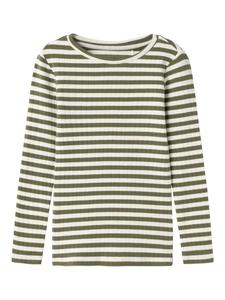 Лонгслив name it Langarmshirt NMFSURAJA XSL LS TOP, цвет deep lichen green