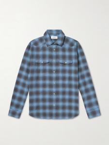 Рубашка из хлопчатобумажной фланели в клетку MR P., синий