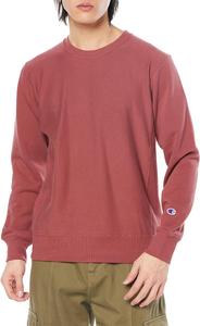 Толстовка Champion C3-T010/C3-X008, с длинным рукавом, круглым вырезом, плотность ткани 10 унций, на флисовой подкладке, с круглым вырезом, технология Reverse Weave (R), бордовый
