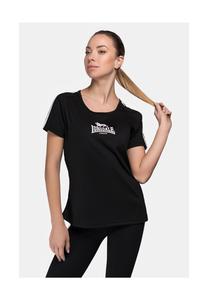 Женская футболка HALYARD LONSDALE, черно-белый