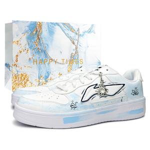 LINING Понтонные лодки, противоскользящие, легкие, увеличивающие рост, низкие, унисекс, кроссовки для скейтбординга, небесно-голубые