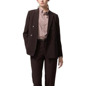 UNIQLO Женский деловой костюм тёмного умбрового цвета, Dark Umber