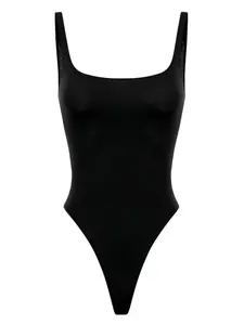 Боди с открытой спиной Elisabetta Franchi, черный