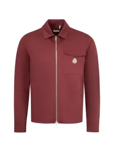 Куртка-рубашка с накладными карманами MONCLER, красный