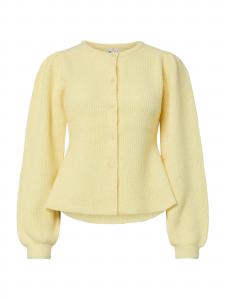PIECES Кардиган 'PCSilly' вязаный светло-желтый