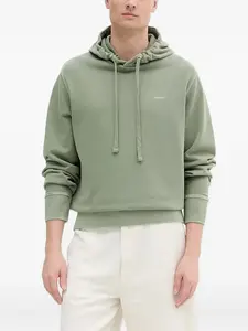 Худи с вышитым логотипом Gant, зеленый