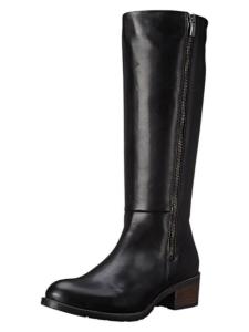 Женские водонепроницаемые высокие кожаные сапоги Lauren черного цвета eric michael