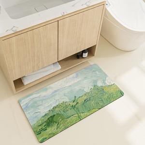 Dajiang Ковер 40х80 см для ванной, впитывающий, нескользящий, для входа