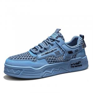 SHOUBA Мужские низкие скейтерские кеды синие, цвет Blue