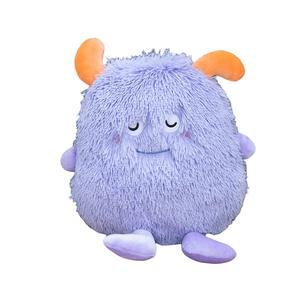 Забавная плюшевая кукла с длинными волосами в виде монстра, высота 40 см MLING, фиолетовый