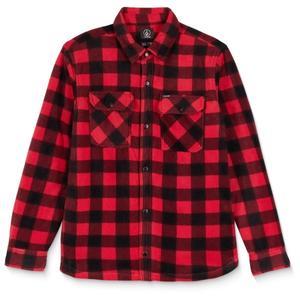 Bowered flice l/s - флисовая куртка Volcom, красный