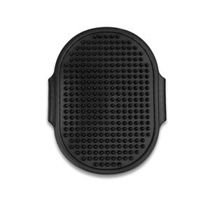 Weego Черная резиновая щетка для короткошерстных кошек и собак 13,5х18см