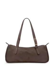 Сумка на плечо L Looong с пряжкой Longchamp, коричневый