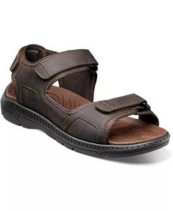 Мужские сандалии Laguna River с тремя ремешками Nunn Bush, коричневый