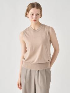 Вязаный пуловер без рукавов | РАЙЛИ | 30Г