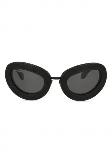 Солнцезащитные очки в овальной оправе OFF-WHITE, черный