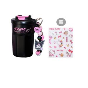 Kulomi Urban Chic Style термостакан 360 мл Sanrio, Urban-Chic Style-Kuromi 360ML[Includes Hello Kitty Sticker+Beaded Carrying Cord]