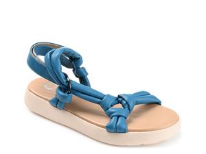 Сандалии Marri на платформе Journee Collection, синий