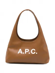 Сумка-тоут Ninon с логотипом A.P.C., коричневый