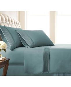 Элегантный плиссированный комплект постельного белья с карманами, глубиной 21 дюйм, размер Twin XL Southshore Fine Linens, нежно-голубой