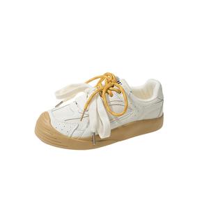 Alxnan Женские низкие скейтерские кеды бежевые, цвет Beige