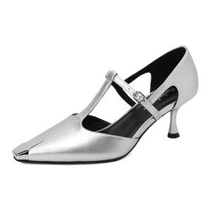 Yeezyy Reezy Серебряные туфли на шпильке для женщин, цвет Silver