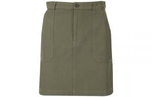 Повседневная короткая юбка женская оливкового цвета A.P.C