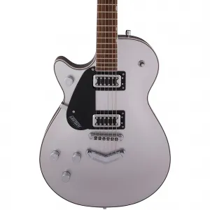 Электрогитара Gretsch Guitars G5230LH Electromatic Jet FT Single-Cut с задним стоп-архом 'V', леворукая, Airline Silver