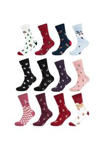 Носки Fun Socks 12ER PACK, Women Selection/Red
