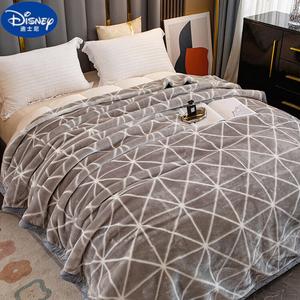 Disney Плед Lashar 100x120 см, вес 750 г, двусторонний, велюр, серый клетчатый