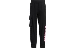 Детские трикотажные спортивные штаны Adidas, черный