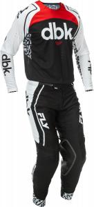 Защитный комплект экипировки Fly Racing Evo DST Powersports - для мотокросса, BMX и MTB - гоночный, легкий и высокоэффективный., Black/Red/White